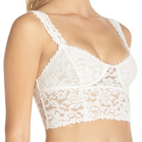 Free People Dream Away Lace Longline Bralette - Picture 3 of 6